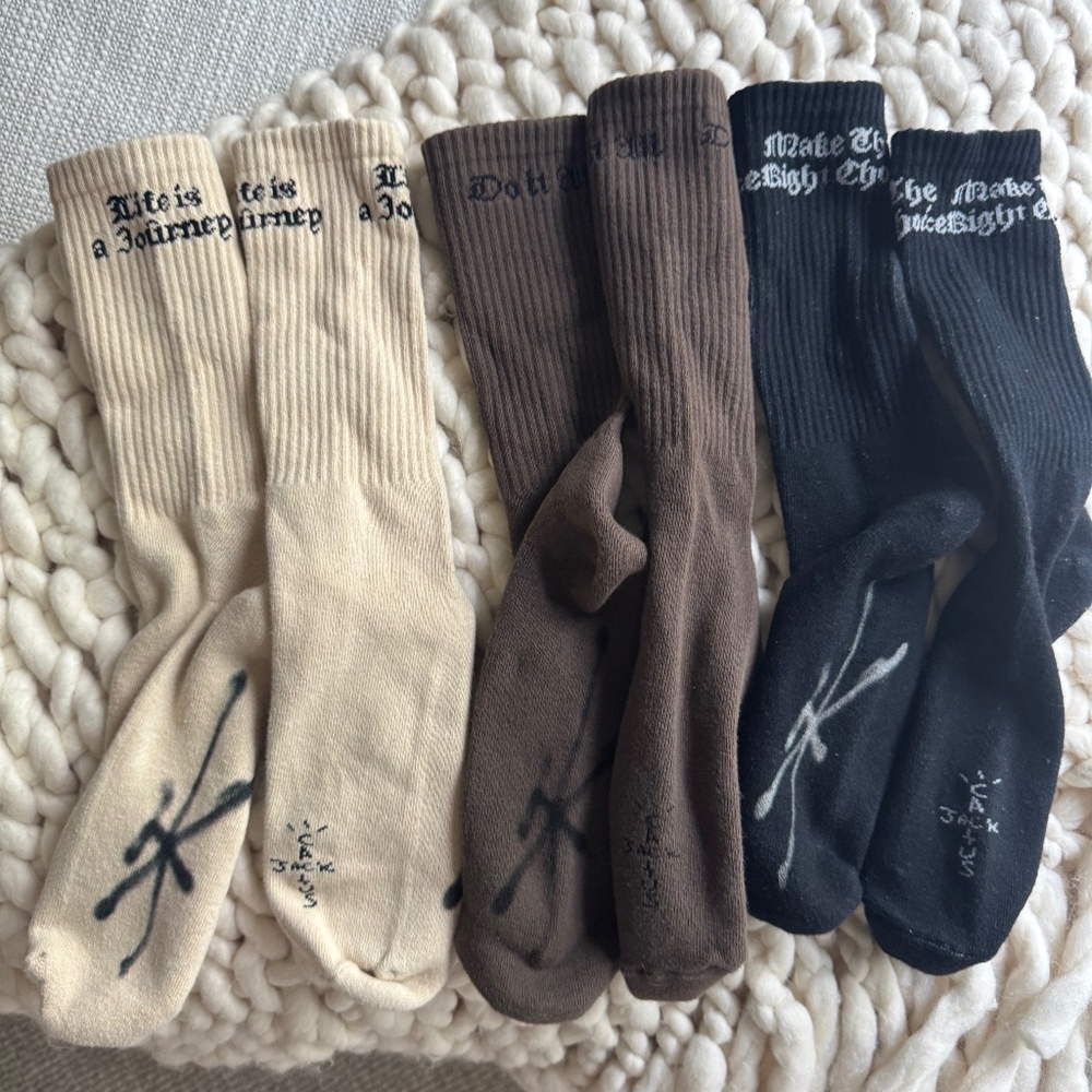 Cactus Jack Travis Scott 3 pack T-REXX SOCK PACK